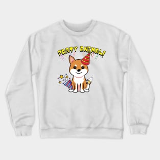 Party Animal - Orange dog Crewneck Sweatshirt